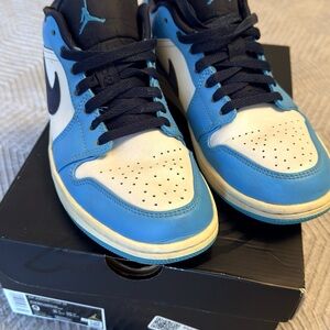 Nike Black and Blue Sneakers